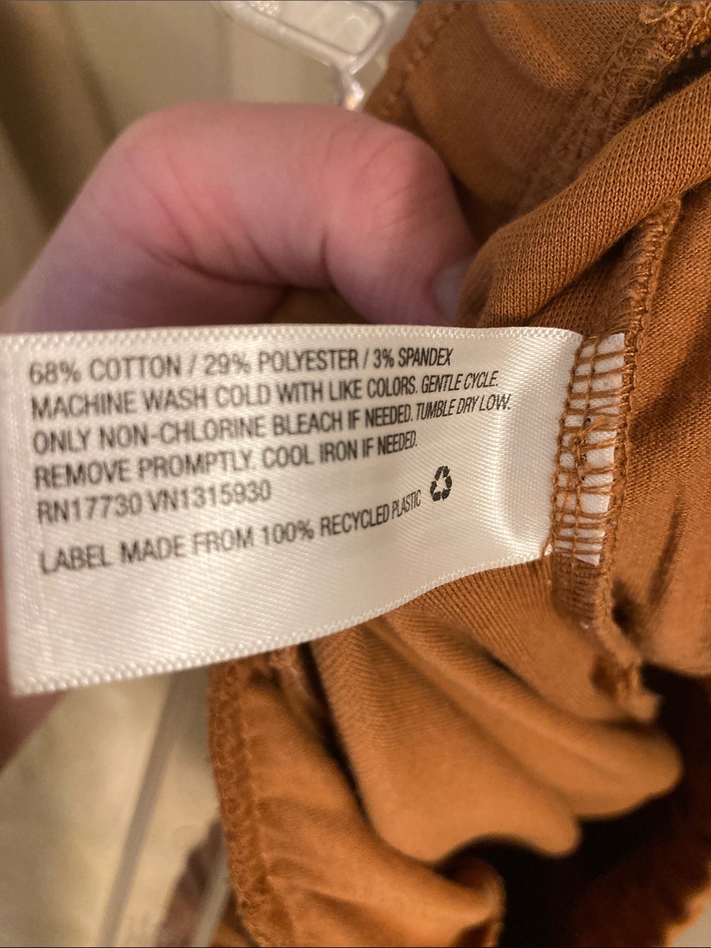 Rust/Orange Pull on Pants - Picture 10 of 10